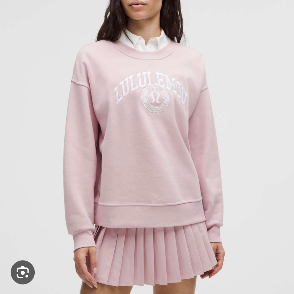 Lululemon Varsity Crew Side Medium Pink